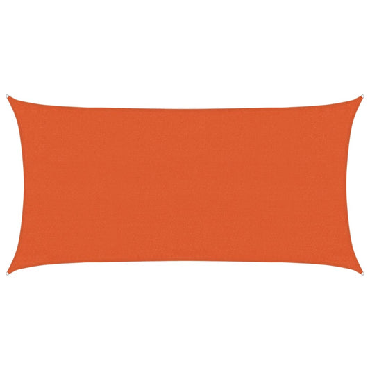 Sunshade Sail 160 g/m² Rectangular Orange 3x6 m HDPE