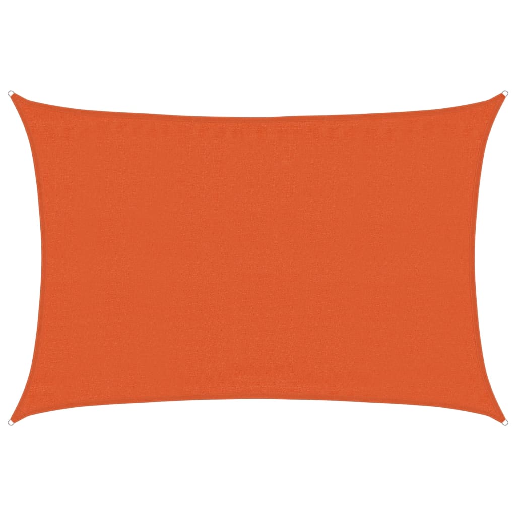 Sunshade Sail 160 g/m² Orange 3.5x4.5 m HDPE