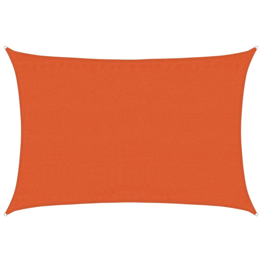 Sunshade Sail 160 g/m² Orange 3.5x4.5 m HDPE