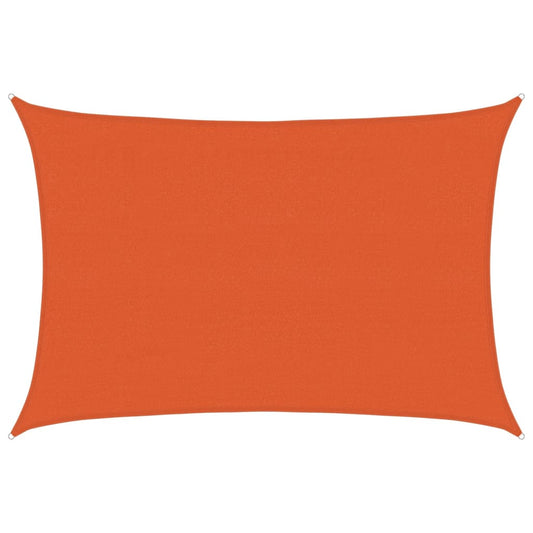Sunshade Sail 160 g/m² Rectangular Orange 4x5 m HDPE