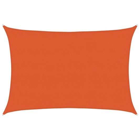 Sunshade Sail 160 g/m² Rectangular Orange 5x7 m HDPE