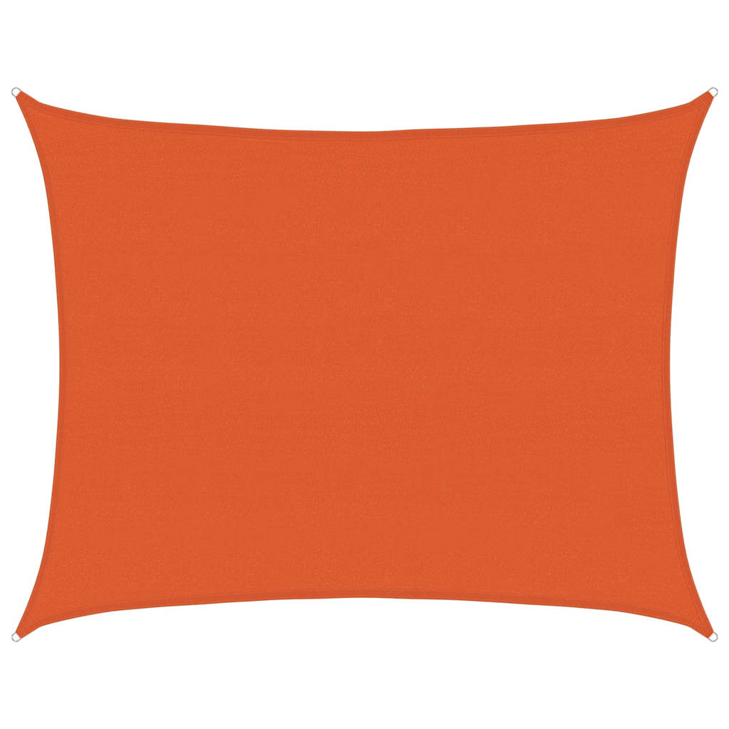Sunshade Sail 160 g/m² Rectangular Orange 6x7 m HDPE