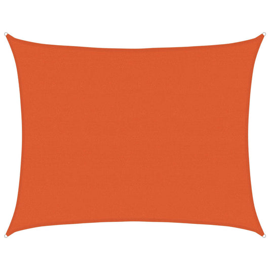 Sunshade Sail 160 g/m² Rectangular Orange 6x7 m HDPE