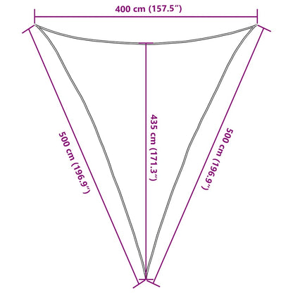 Sunshade Sail 160 g/m² Orange 4x5x5 m HDPE
