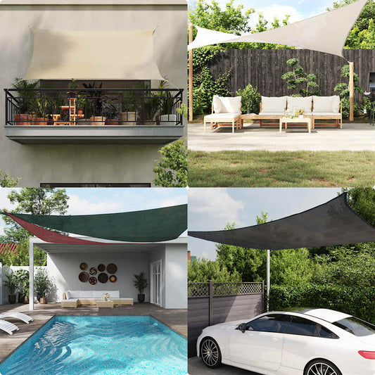 Sunshade Sail 160 g/m² Trapezium Orange 3/4x3 m HDPE