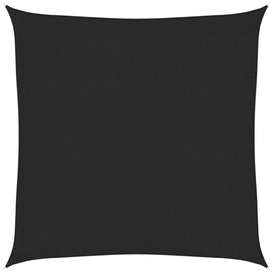 Sunshade Sail 160 g/m² Black 2x2 m HDPE