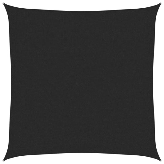 Sunshade Sail 160 g/m² Black 3x3 m HDPE