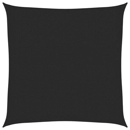 Sunshade Sail 160 g/m² Black 3.6x3.6 m HDPE