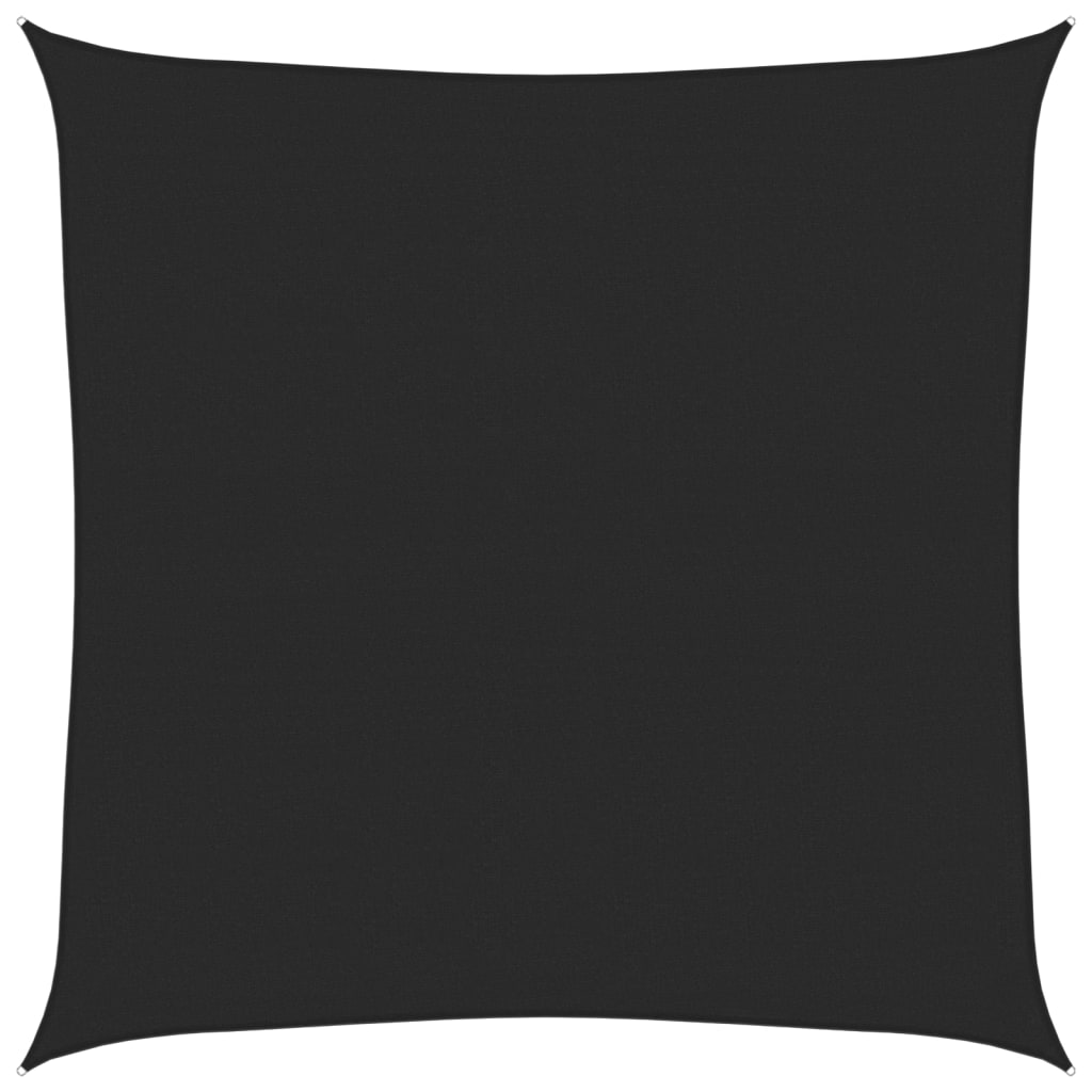 Sunshade Sail 160 g/m² Black 5x5 m HDPE