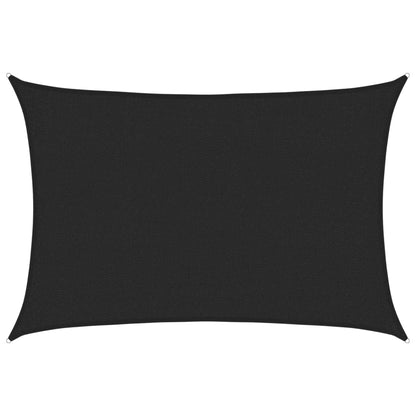 Sunshade Sail 160 g/m² Black 2x2.5 m HDPE