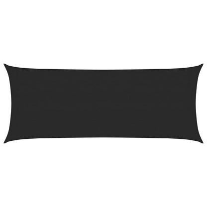Sunshade Sail 160 g/m² Black 2x5 m HDPE