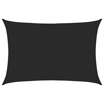 Sunshade Sail 160 g/m² Black 2.5x3.5 m HDPE