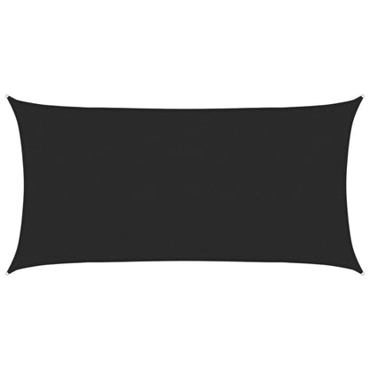 Sunshade Sail 160 g/m² Black 3x6 m HDPE