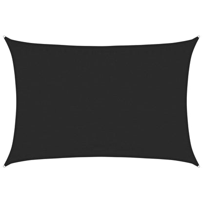 Sunshade Sail 160 g/m² Black 3.5x4.5 m HDPE