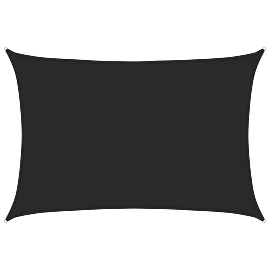 Sunshade Sail 160 g/m² Black 3.5x4.5 m HDPE