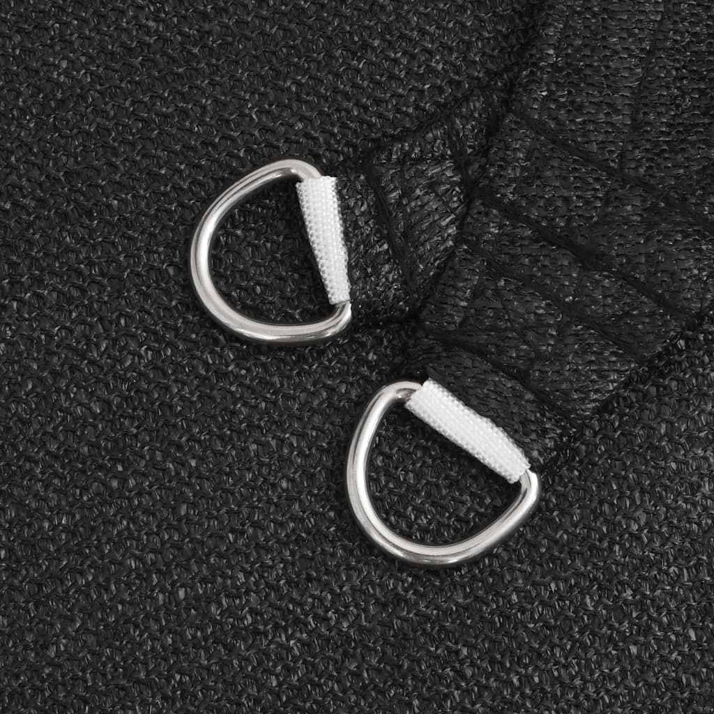 Sunshade Sail 160 g/m² Black 2.5x2.5x3.5 m HDPE