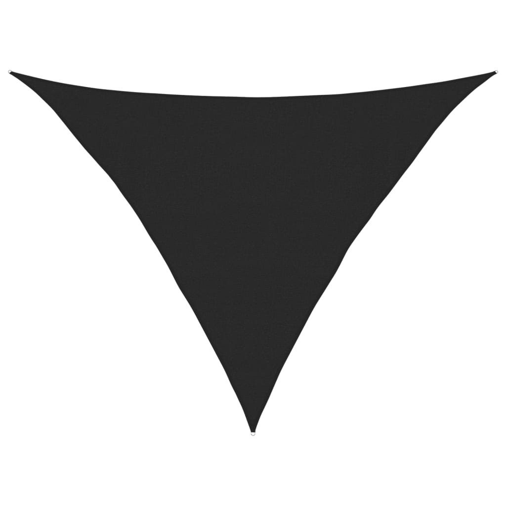 Sunshade Sail 160 g/m² Black 4x4x5.8 m HDPE