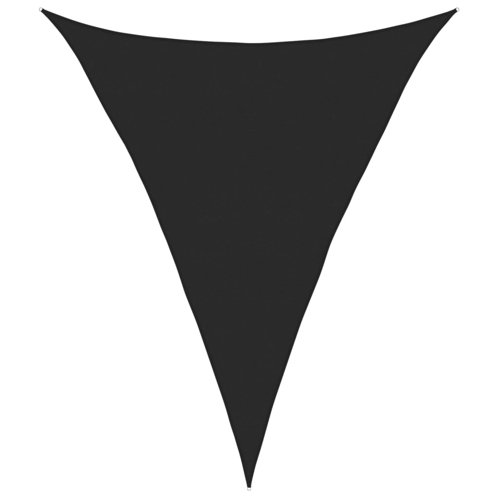 Sunshade Sail 160 g/m² Black 5x6x6 m HDPE