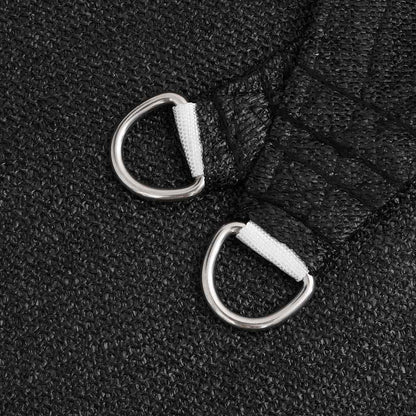 Sunshade Sail 160 g/m² Triangular Black 5x7x7 m HDPE