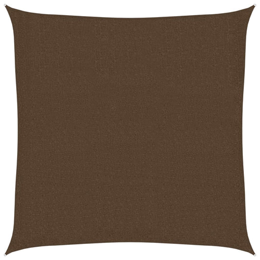 Sunshade Sail 160 g/m² Brown 3x3 m HDPE