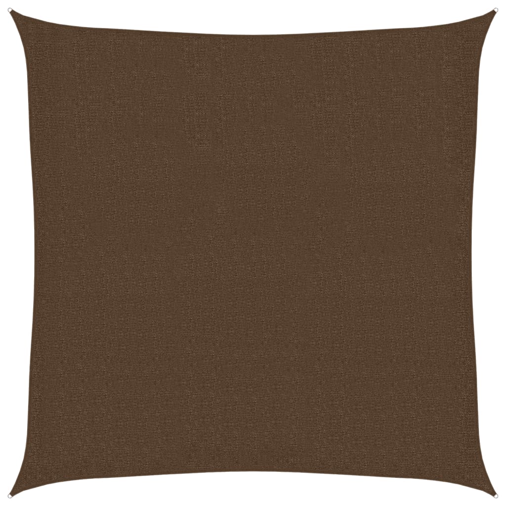 Sunshade Sail 160 g/m² Brown 3.6x3.6 m HDPE