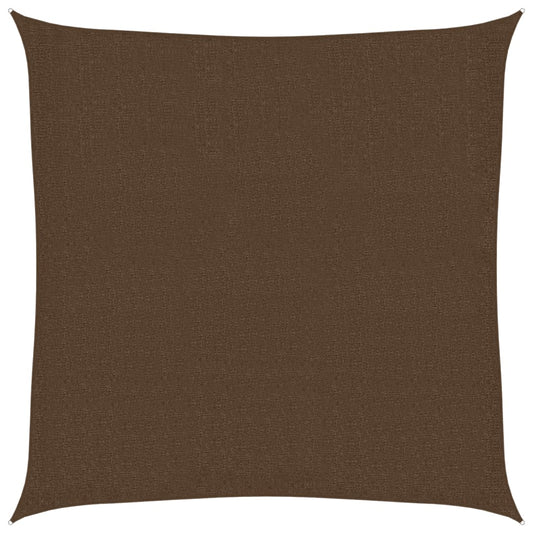 Sunshade Sail 160 g/m² Brown 3.6x3.6 m HDPE