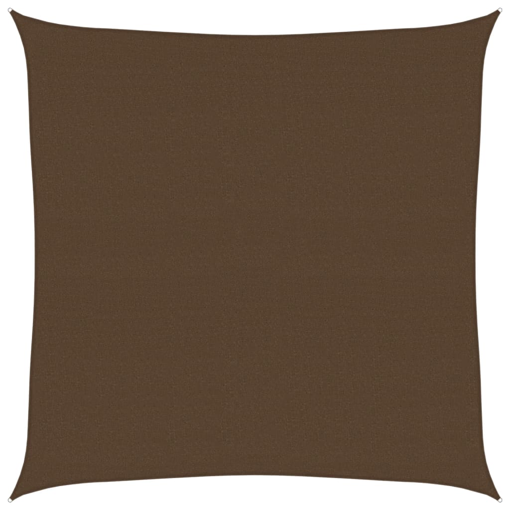Sunshade Sail 160 g/m² Brown 6x6 m HDPE
