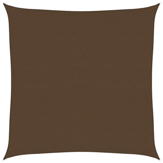 Sunshade Sail 160 g/m² Brown 6x6 m HDPE