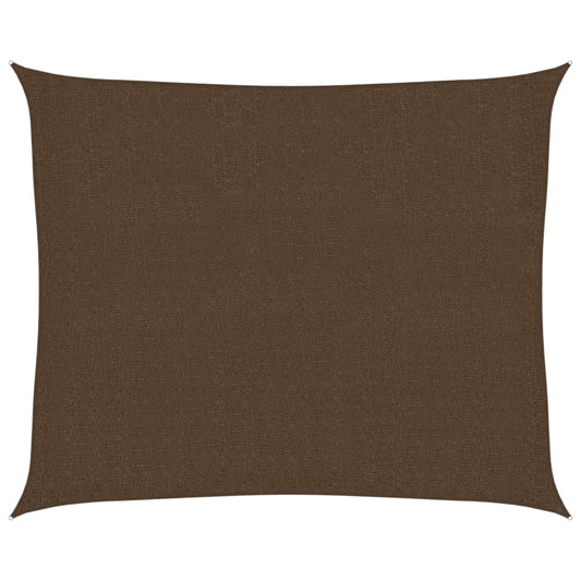 Sunshade Sail 160 g/m² Brown 2.5x3 m HDPE