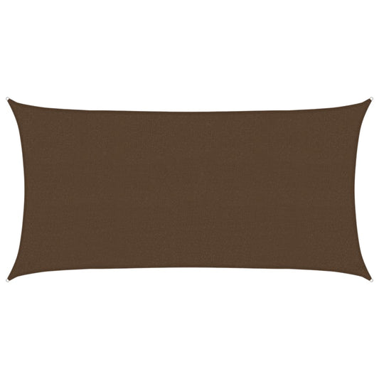 Sunshade Sail 160 g/m² Brown 2.5x4.5 m HDPE