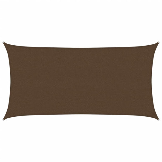 Sunshade Sail 160 g/m² Brown 2.5x5 m HDPE