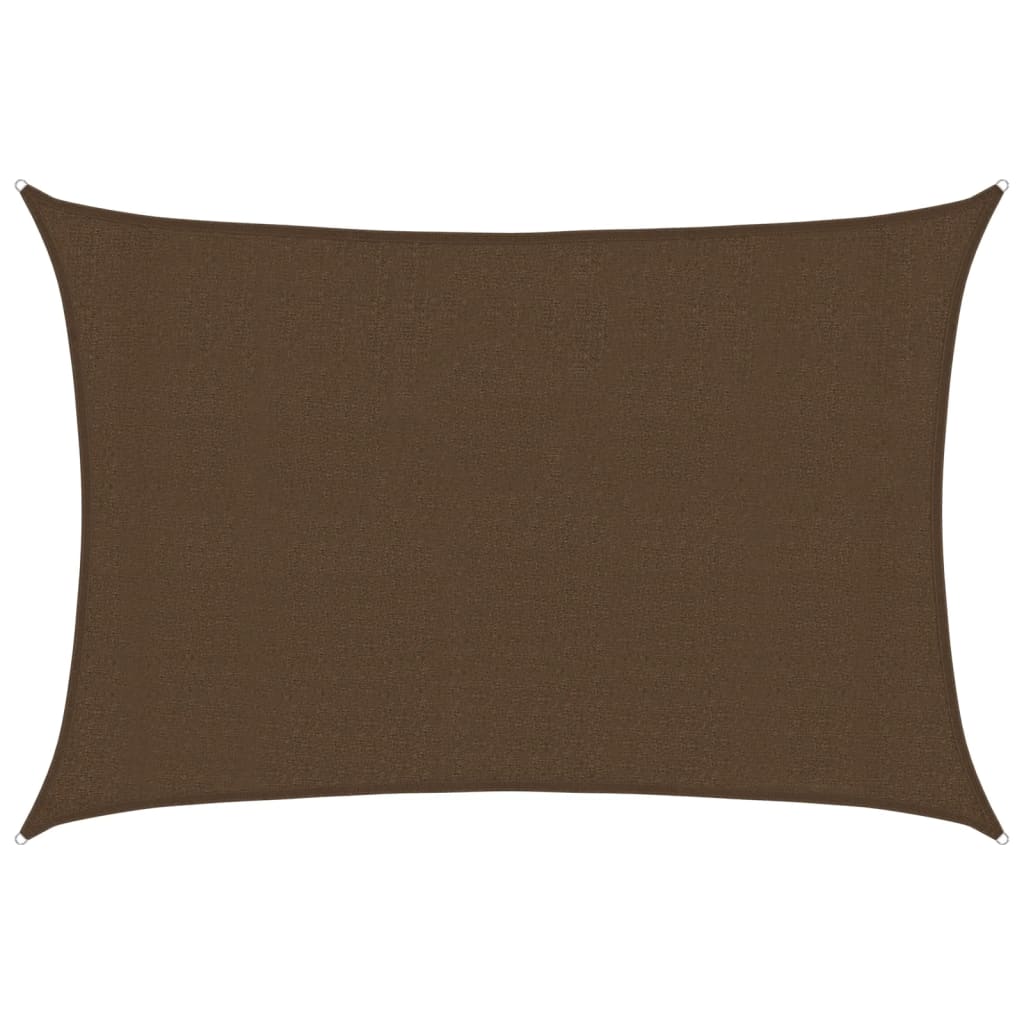 Sunshade Sail 160 g/m² Brown 3x4.5 m HDPE