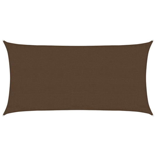 Sunshade Sail 160 g/m² Brown 3x6 m HDPE