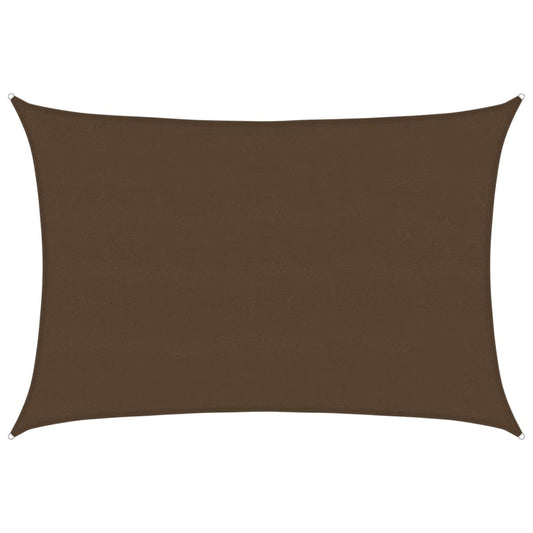 Sunshade Sail 160 g/m² Brown 5x7 m HDPE