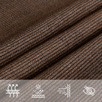 Sunshade Sail 160 g/m² Brown 4x5x5 m HDPE