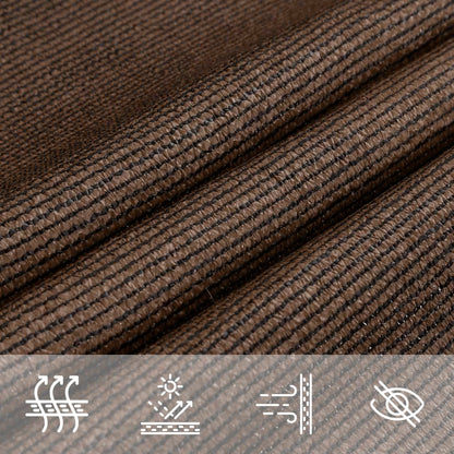 Sunshade Sail 160 g/m² Brown 5x5x5 m HDPE