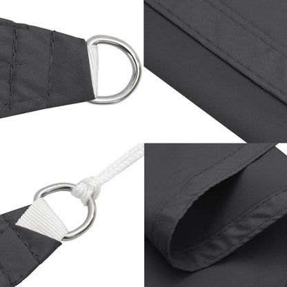 Sunshade Sail Oxford Fabric Triangular 3x3x3 m Anthracite