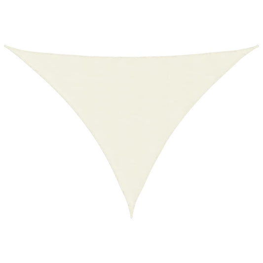 Sunshade Sail Oxford Fabric Triangular 2.5x2.5x3.5 m Cream