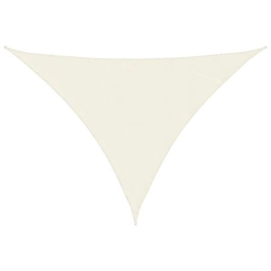 Sunshade Sail Oxford Fabric Triangular 5x7x7 m Cream