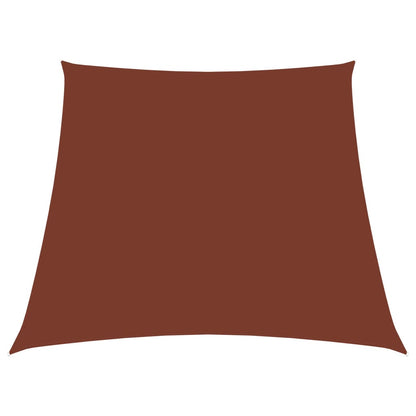 Sunshade Sail Oxford Fabric Trapezium 2/4x3 m Terracotta