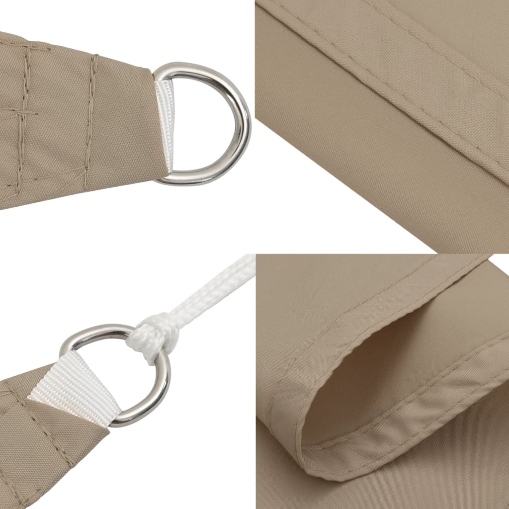 Sunshade Sail Oxford Fabric Rectangular 2x3.5 m Taupe