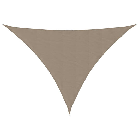 Sunshade Sail Oxford Fabric Triangular 5x5x6 m Taupe