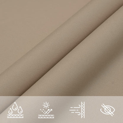 Sunshade Sail Oxford Fabric Triangular 5x5x6 m Taupe