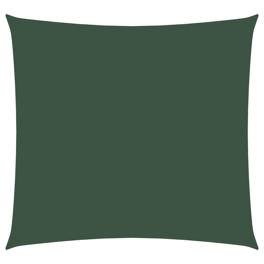 Sunshade Sail Oxford Fabric Square 4x4 m Dark Green