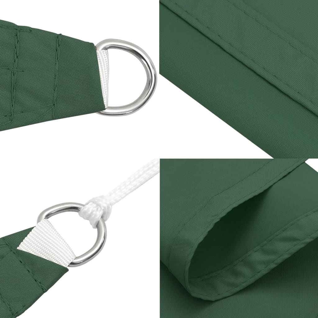Sunshade Sail Oxford Fabric Rectangular 2x5 m Dark Green