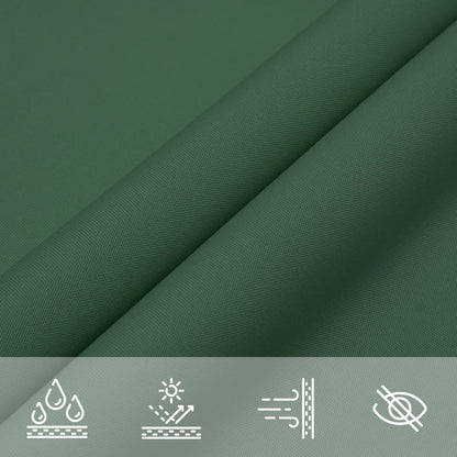 Sunshade Sail Oxford Fabric Rectangular 2x5 m Dark Green