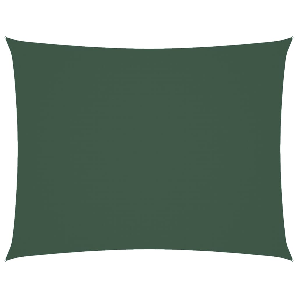 Sunshade Sail Oxford Fabric Rectangular 6x7 m Dark Green