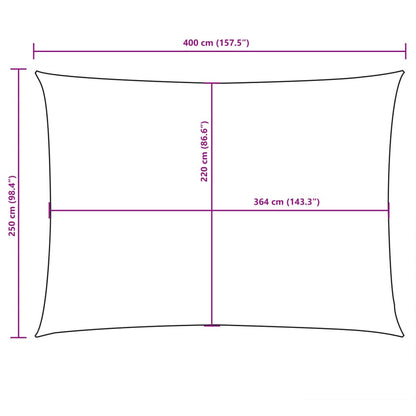 Sunshade Sail Oxford Fabric Rectangular 2.5x4 m Yellow