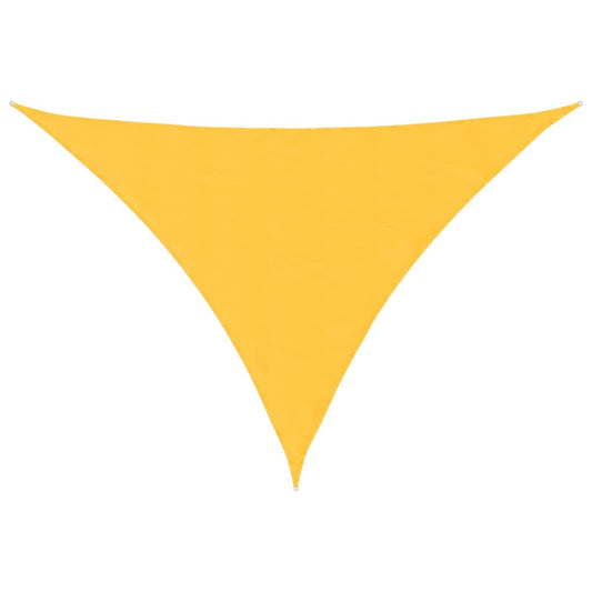 Sunshade Sail Oxford Fabric Triangular 3x4x4 m Yellow