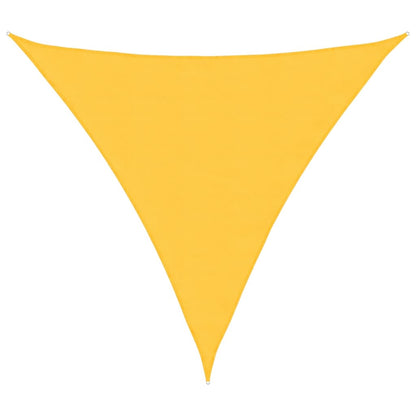 Sunshade Sail Oxford Fabric Triangular 4.5x4.5x4.5 m Yellow